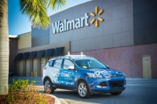 Ford and Walmart Self-driving Delivery Vehicle